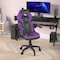 Flash Furniture Purple LeatherSoft Gaming Chair - Skate Wheels CH-00095-PR-RLB-GG - alternate 8